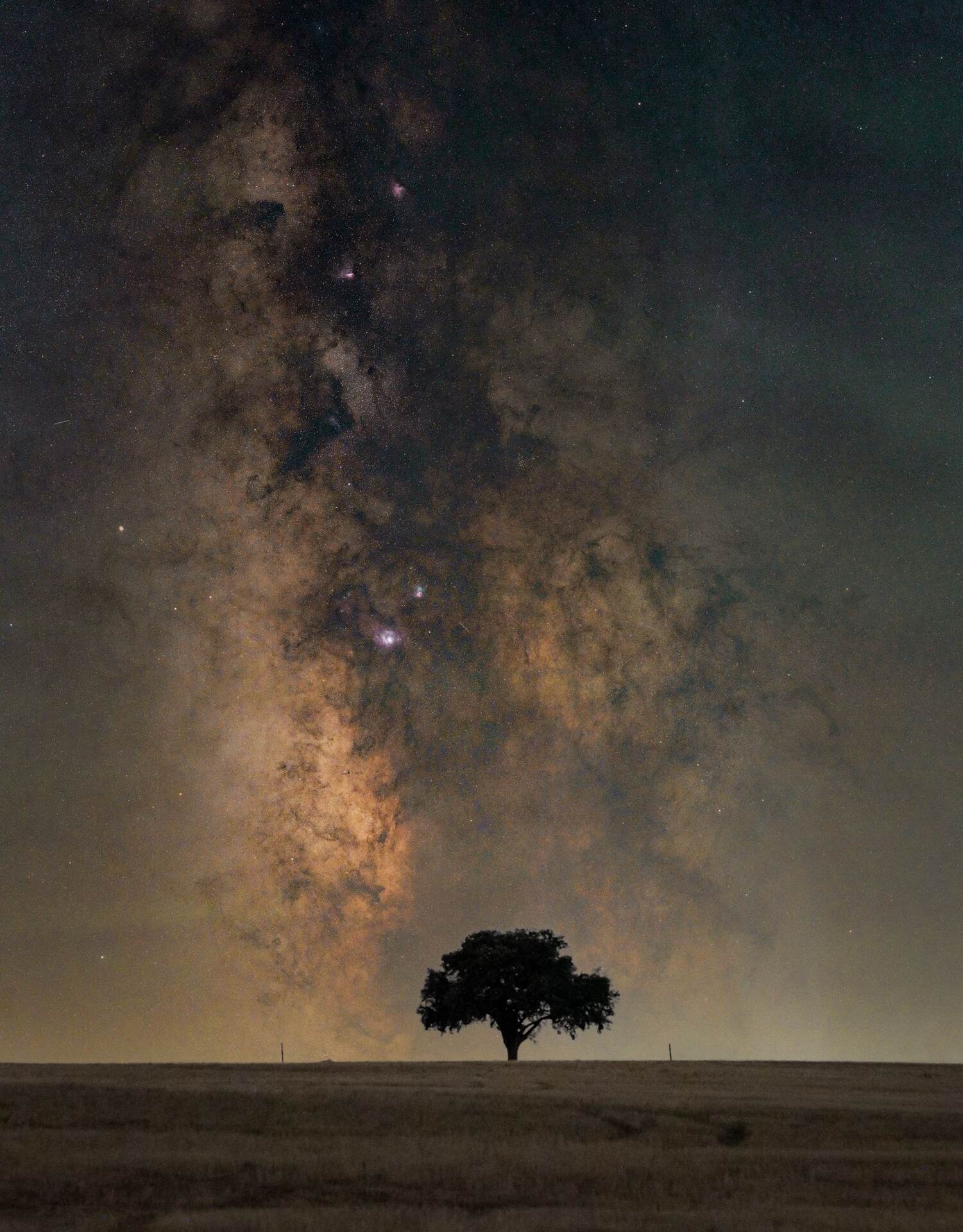 Milky Way over a dark sky observing site